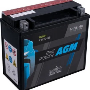 INTACT Akumuliatorius 82001, CTX20BS 12V18Ah 280A 175x87x155