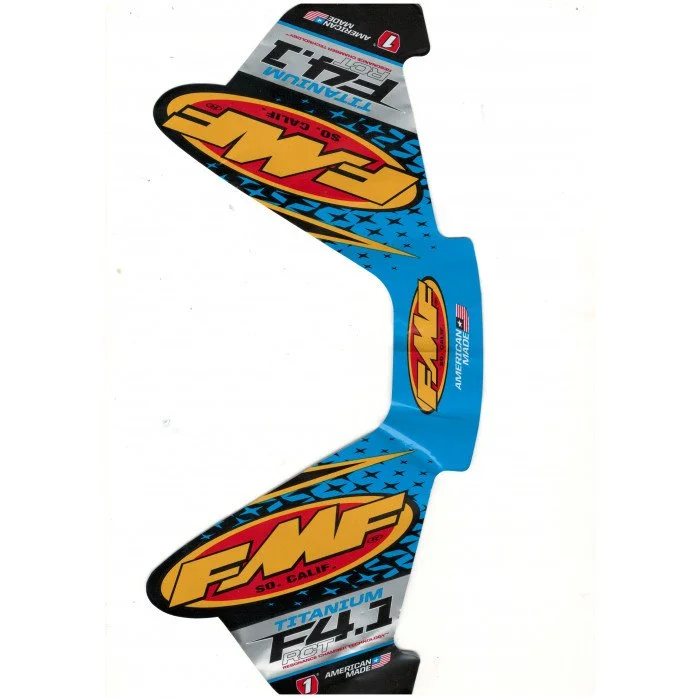 FMF F4.1 Titanium duslintuvo lipdukas