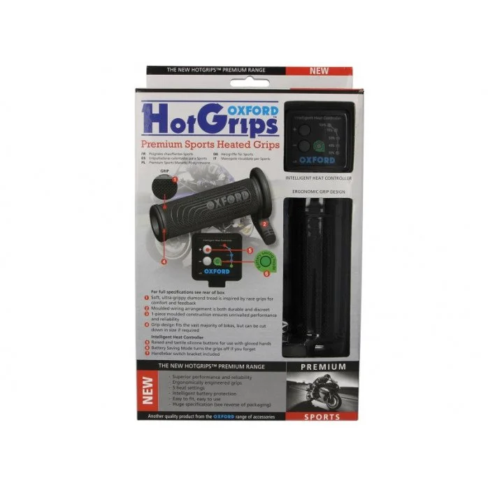 OXFORD PREMIUM SPORTS Šildomos rankenėlės motociklui (su termostatu) 22mm