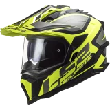 LS2 ŠALMAS MX701 EXPLORER ALTER MATINIS JUODA GELTONA L