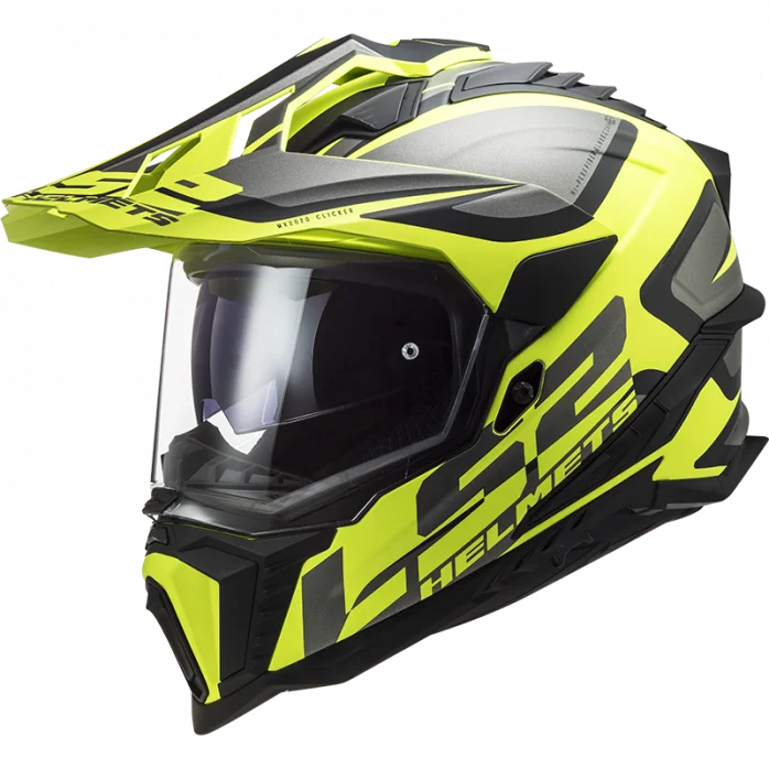 LS2 ŠALMAS MX701 EXPLORER ALTER MATINIS JUODA GELTONA L