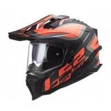 LS2 MX701 EXPLORER ALTER ŠALMAS ORANŽINĖ/JUODA L