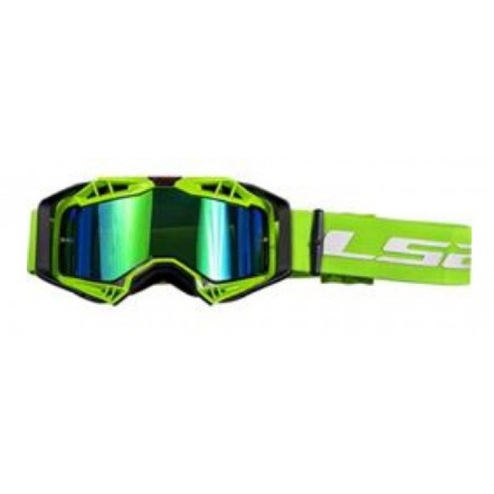 AURA GOGGLE BLACK H-V GREEN WITH IRIDIUM
