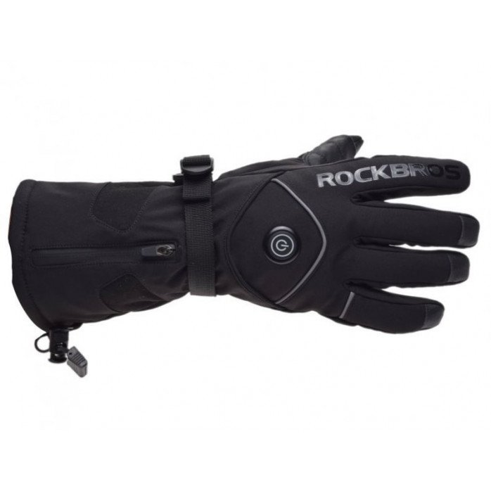 Rockbros Heated šildomos pirštinės - juoda - XL