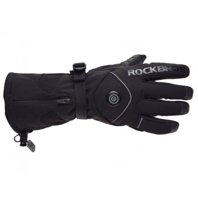 Rockbros Heated šildomos pirštinės - juoda - L Rockbros Heated šildomos pirštinės - juoda - L