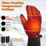 Rockbros Heated šildomos pirštinės - juoda - L Rockbros Heated šildomos pirštinės - juoda - L