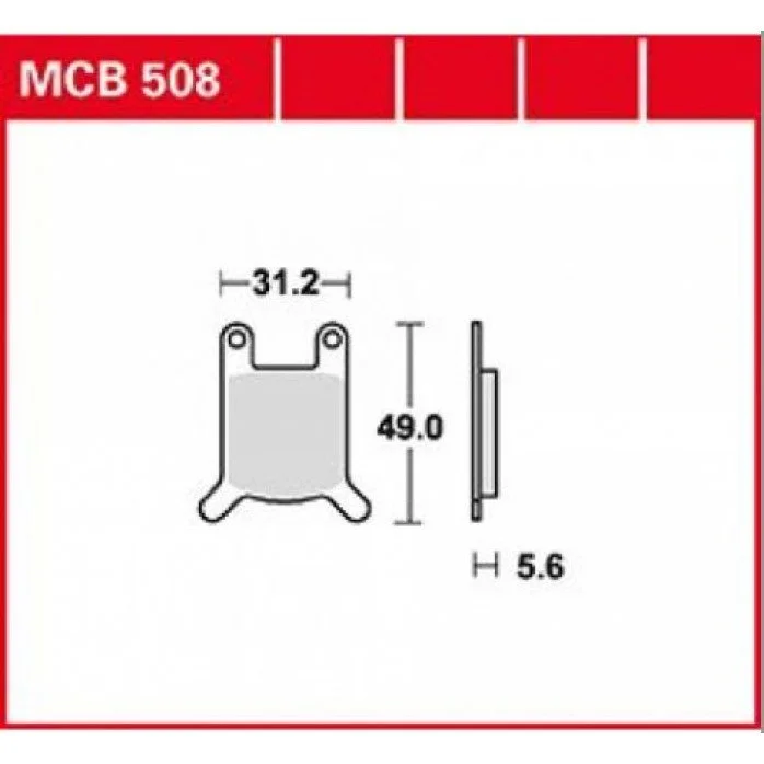 TRW Stabdžių kaladėlės MCB508 Hercules, Moto guzzi, Sachs