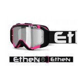 ETHEN MX05107 05R motokroso akiniai juoda/rožinė - baltas logo 50mm