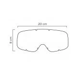 ETHEN MX6504 MASCHERA BIMBO VAIKIŠKI MOTOKROSINIAI AKINIAI JUODA RAUDONAS LOGO