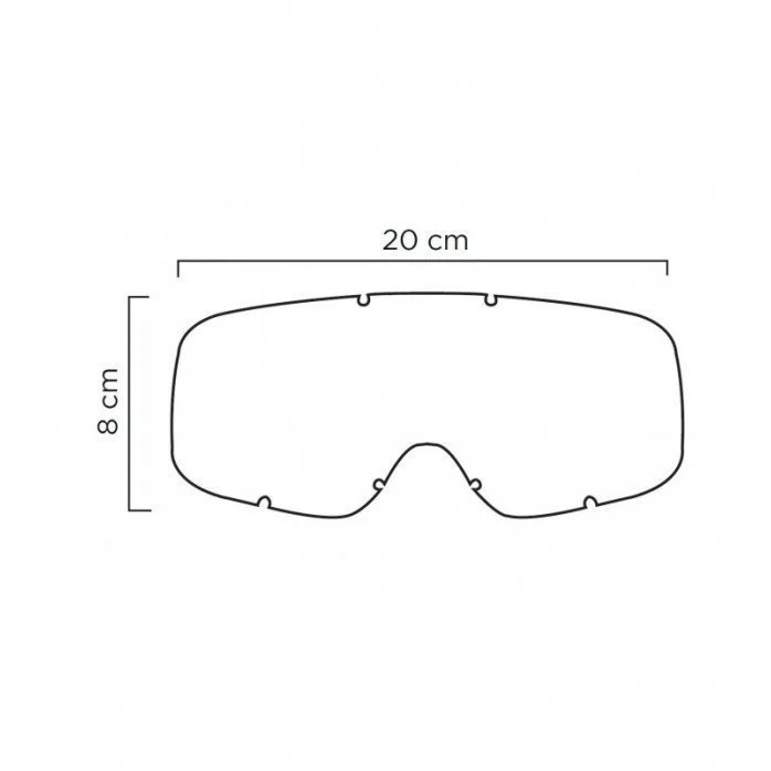 ETHEN MX6504 MASCHERA BIMBO VAIKIŠKI MOTOKROSINIAI AKINIAI JUODA RAUDONAS LOGO