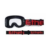 ETHEN MX6504 MASCHERA BIMBO VAIKIŠKI MOTOKROSINIAI AKINIAI JUODA RAUDONAS LOGO