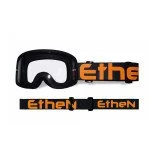 ETHEN MX6505 MASCHERA BIMBO VAIKIŠKI MOTOKROSINIAI AKINIAI JUODA ORANŽINIS LOGO