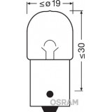 OSRAM BA15s 5007 525.082 R5W 12V 5W lemputė