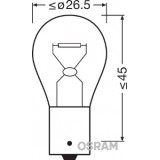 OSRAM P21W 12V 21W BA15S Lemputė