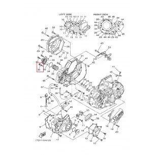 Tepalo filtro dangtelio varžtas YAMAHA YFZ450R 08-16