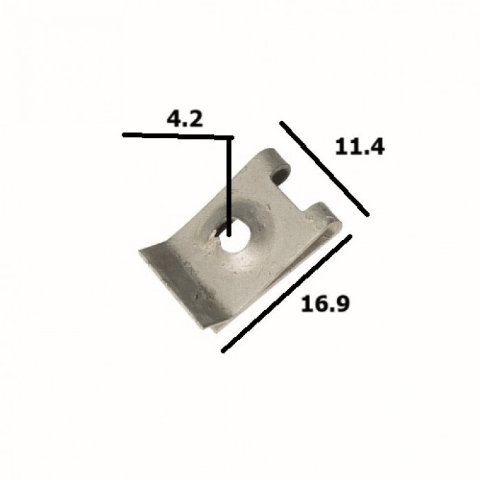 ROMIX plastikų tvirtinimo plokštelė 16.9x11.4x4.2