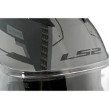 LS2 FF808 STREAM II SHADOW M.TITANIUM UŽDARAS ŠALMAS L