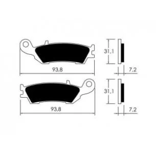 VICMA stabdžių trinkelės Yamaha P-12207