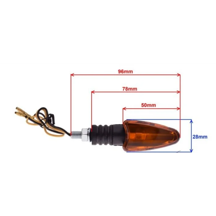 Universalus ovalus posūkio žibintas BA9S (12V 23W) M8 x 1.25 12V 23W