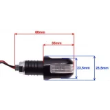 LED posūkio žibintų komplektas (12V 1W) M8 x 1,25