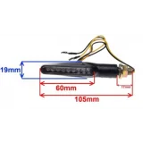 LED Posūkių žibintų komplektas (skaidrūs) M10x1,5 E24 12V 1W