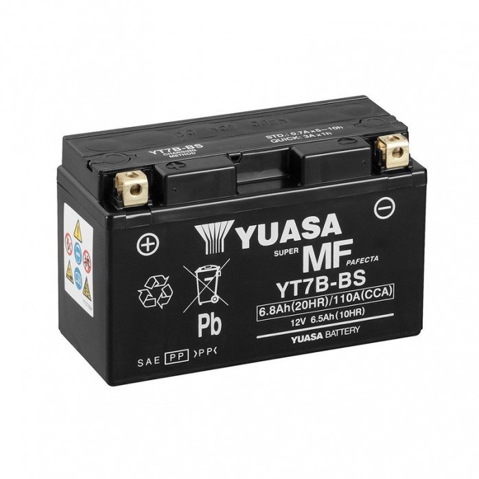 Yuasa Akumuliatorius YT7B-BS 12V 6.8Ah 110A 150x65x93 