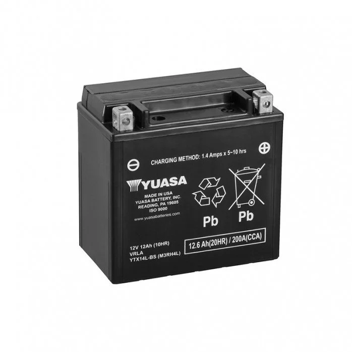 Yuasa Akumuliatorius YTX14L-BS 12V 12.6Ah 200A 150x87x145