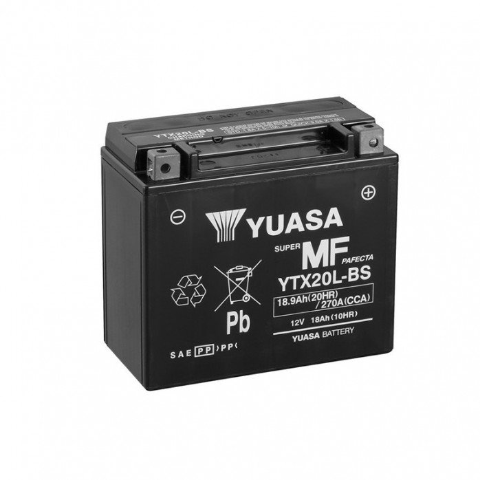 Yuasa Akumuliatorius YTX20L-BS 12V 18.9Ah 270A 175x87x155 