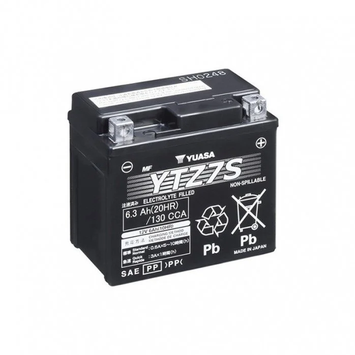Yuasa Akumuliatorius YTZ7S 12V 6.3Ah 130A 113x70x105