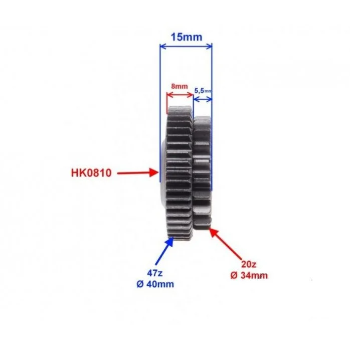 TARPINIS STARTERIO DANTRATIS 47/20T 2T