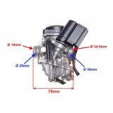 WM Karbiuratorius GY6 4T 80cc 28/38mm