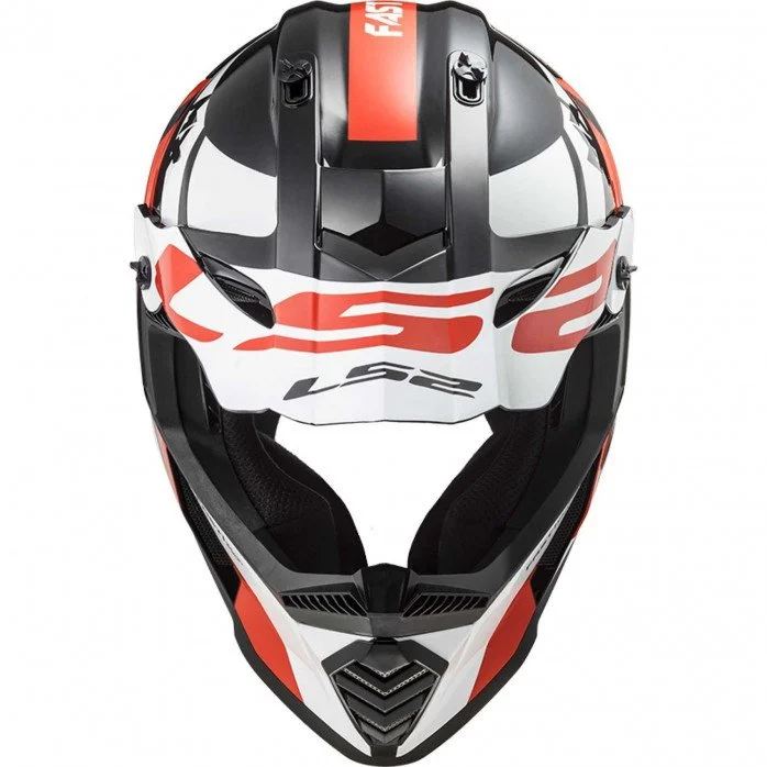 LS2 MX437 FAST EVO II MINI STRIKE KROSINIS VAIKIŠKAS ŠALMAS M