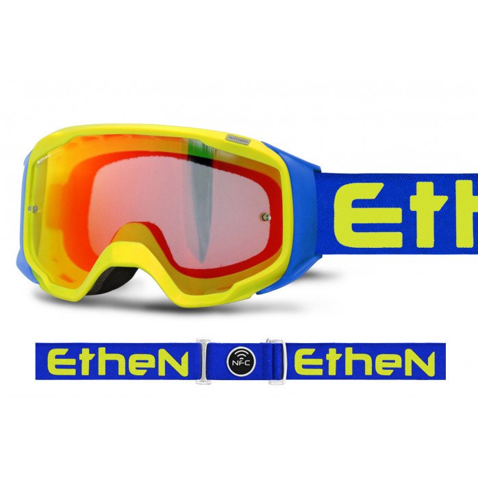ETHEN GP0632 06R motokroso akiniai 50mm geltona/mėlyna