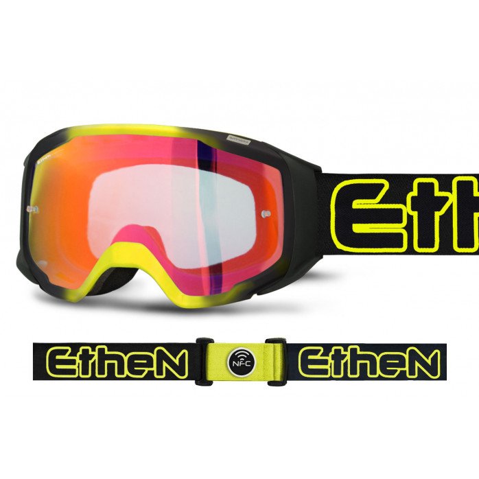 ETHEN GP0640 06R motokroso akiniai 50mm geltona/juoda