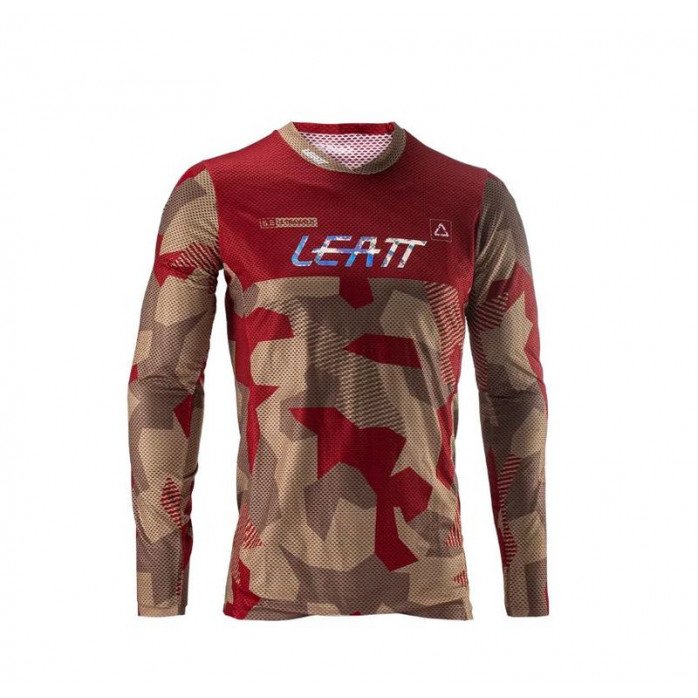 Leatt Moto 5.5 UltraWeld RubyStone marškinėliai -  XL 