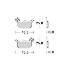 Stabdžių Kaladėlės MotoMaster Cobra Moto/GasGas/Husqvarna/KTM 094711