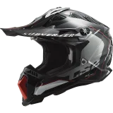 LS2 MX700 SUBVERTER ARCHED ŠALMAS JUODA PILKA XS