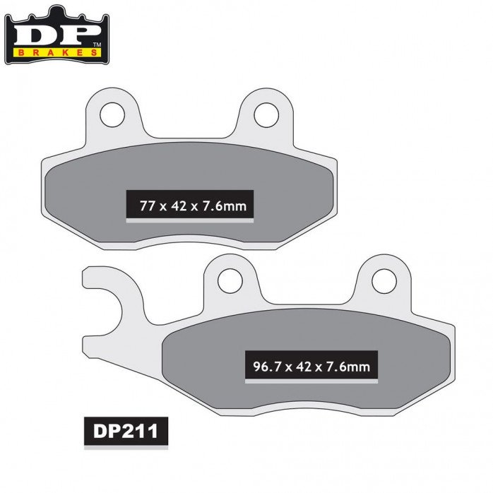 DP Brakes Off-Road/ATV (DP Compound) Brake Pads - Front Yamaha YZ125-250 89-97