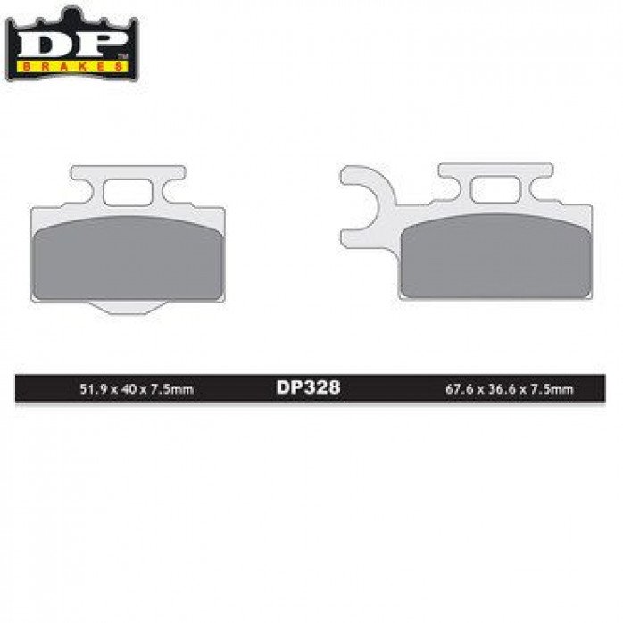 DP Brakes Off-Road/ATV (DP Compound) Brake Pads - Front Kawasaki KX65 00-16