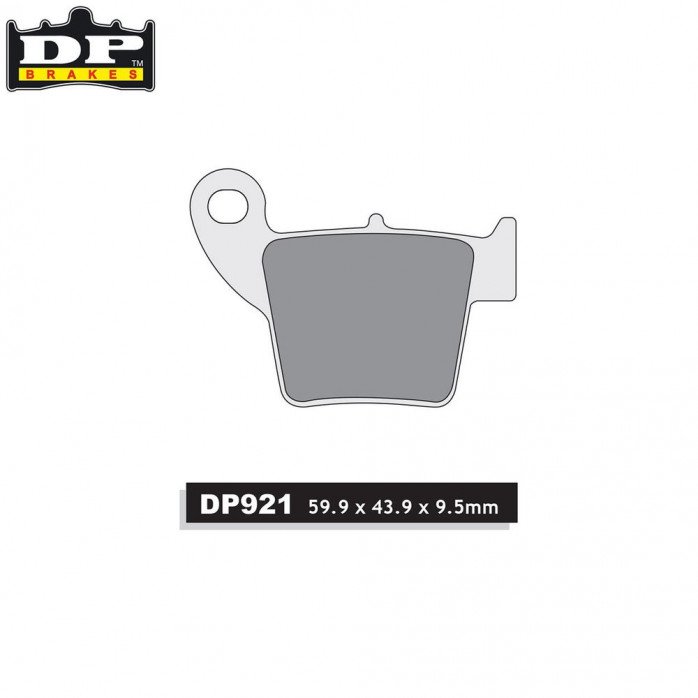 DP Brakes Off-Road/ATV (SDP Pro-MX Compound) Brake Pads - Rear Honda CR/CRF125-450 02-16