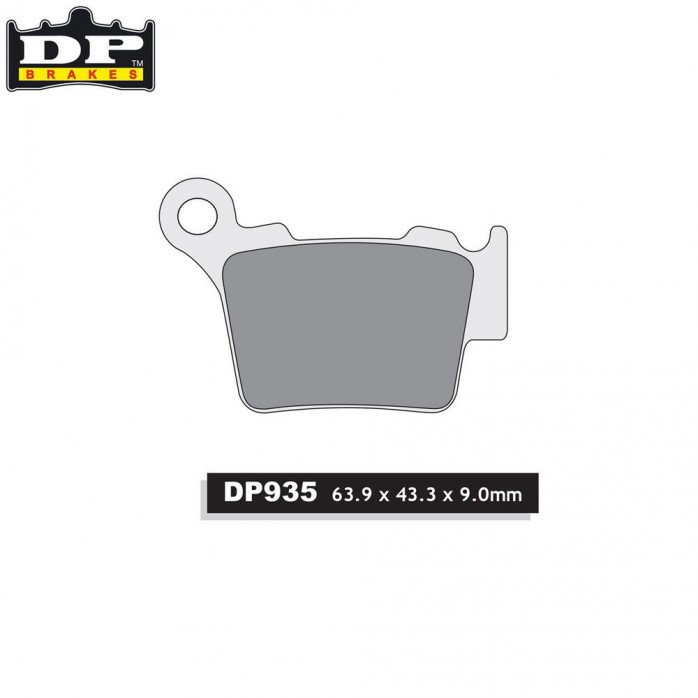 DP Brakes Off-Road/ATV (DP Compound) Brake Pads - Rear KTM All 125-530 04-18 Husaberg All 09-14 Husqvarna 14-18