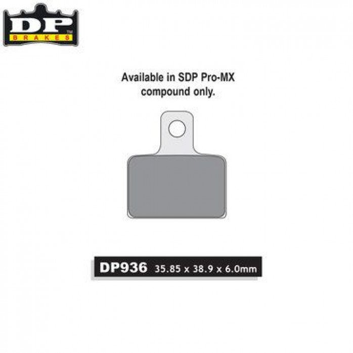 DP Brakes Off-Road/ATV (SDP Pro-MX Compound) Brake Pads - Rear Gas Gas TXT All 04-11 Montesa Cota 315-4Rt 01-16 Sherco All 01-11 Scorpa All Models