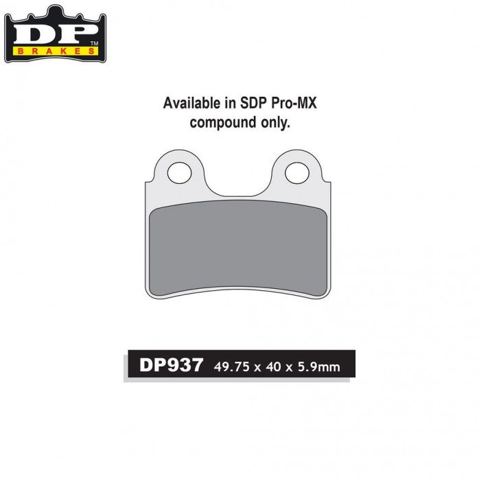 DP Brakes Off-Road/ATV (SDP Pro-MX Compound) Brake Pads - Front Gas Gas TXT All 00-11 Montesa Cota 315-4Rt 01-16 Beta Rev3 All 00-11 Sherco Trials All Models