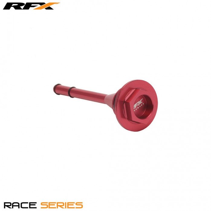 RFX Race Oil Filler Plug with Dipstick (Red) Honda CRF250 04-00 