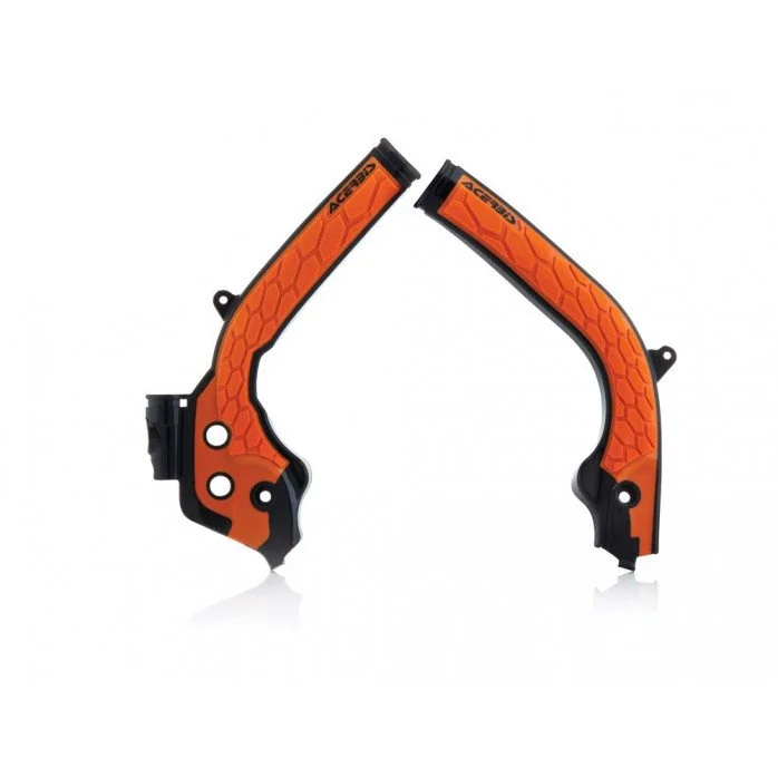 Rėmo apsaugos X-GRIP KTM SX-SXF 16/18 + EXC-EXCF 17/19 + HUSQVARNA FC-TC 16/18 + FE-TE 16/19 – JUODA/ORANŽINĖ