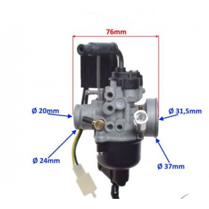 DELLORTO Karbiuratorius PHVA 17.5 su el. pacosu