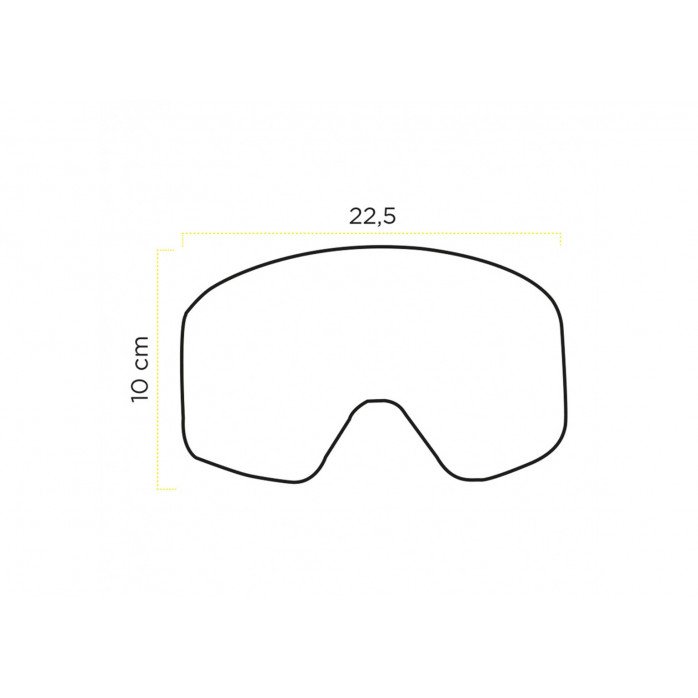 ETHEN 06R MAG04 magnetiniai akiniai juoda-geltonas logo